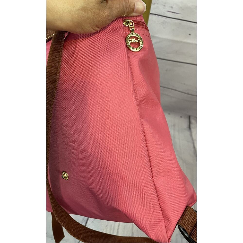 Longchamp Le Pliage Pink Nylon Backpack Small Foldable Travel Bag - Picture 6 of 9
